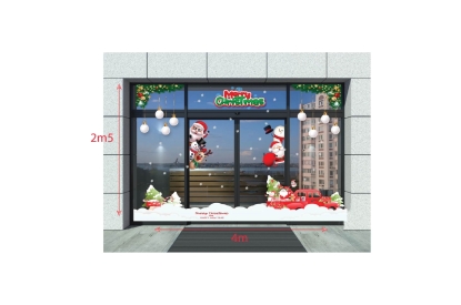 DECAL GIÁNG SINH – GIẢI PHÁP TRANG TRÍ LỄ HỘI CHUYÊN NGHIỆP CHO CỬA HÀNG, QUÁN CAFE, VĂN PHÒNG 