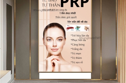 Tranh chăm sóc da, tranh làm đẹp khung  tráng gương cho spa , thẩm mỹ viện 