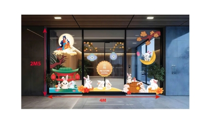 Top Mẫu Decal Trang Trí Cửa Kính Trung Thu Đẹp Nhất 2025