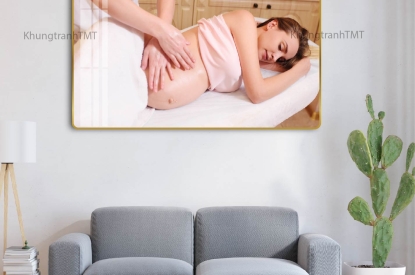KHUNG TRANH TRÁNG GƯƠNG MẸ VÀ BÉ
