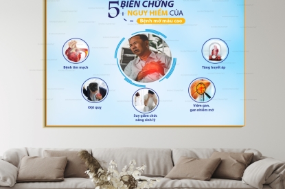 Giải Pháp Trình Bày Kiến Thức Sức Khỏe Bằng Tranh Khung Tráng Gương Hiện Đại