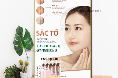 tranh chăm sóc da cho spa thẩm mỹ viện