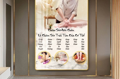🦶 KHUNG TRANH CHĂM SÓC MASSAGE CHÂN