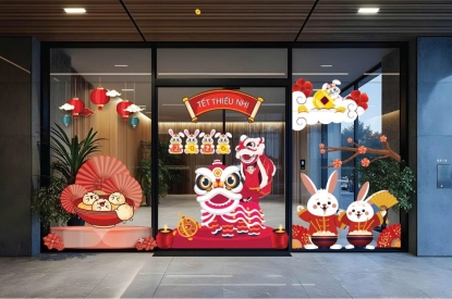 🎈🎄 MẪU DECAL TẾT THIẾU NHI & NOEL – KHÔNG GIAN TRANG TRÍ NGẬP TRÀN NIỀM VUI