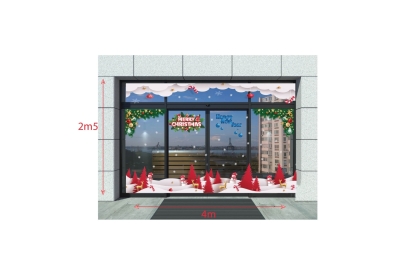 Decal Dán Kính Trang Trí Noel, Tết, Sinh Nhật – Sắc Nét, Dễ Dán Tại Thành Phát 369