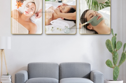 🌸 Tranh Tráng Gương Spa – Bí Quyết “Lột Xác” Không Gian Thẩm Mỹ Đẳng Cấp
