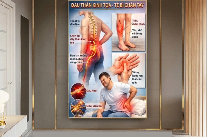 TRANH CÁC TRIÊU CHỨNG VÀ BỆNH LÍ THƯỜNG GẶP NỘI DUNG RÕ DÀNG THIẾT KẾ THẨM MỸ PHÙ HỢP TRANG TRÍ VÀ DẠY HỌC 