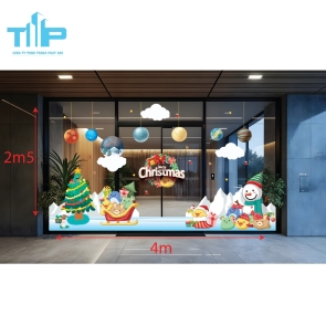 Giáng Sinh Ngập Tràn Sắc Màu Với Decal Noel Đặc Biệt! mẫu 38