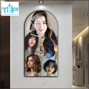 Mẫu tranh vòm tóc uốn nhuộm mới nhất 