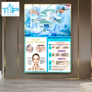 tranh treo tường thẩm mỹ chuyên các vấn đề về da cho spa 