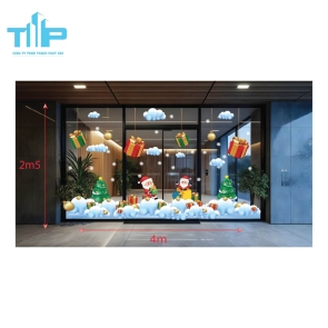 Trang Trí Noel 2026 – Decal Dán Kính Giáng Sinh Đẹp, Dễ Dán, Không Bong Tróc mẫu 18