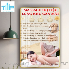 Khung tranh tráng gương - Dưỡng sinh- Massage trị liệu 