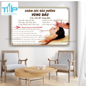 Khung tranh tráng gương - Dưỡng sinh- Massage trị liệu- Chăm sóc, bảo dưỡng vùng đầu