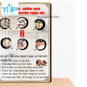Khung tranh tráng gương - Dưỡng sinh- Massage trị liệu- Y học cổ truyền 