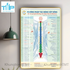 Khung tranh tráng gương huyệt đạo kinh lạc 