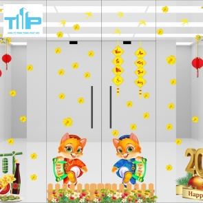 Decal Trang Trí Tết 2 