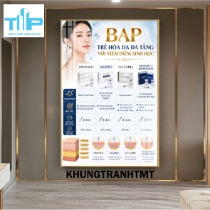 Tranh filler tiêm BAP, Utherapy - Hifu, Mesotherapy, ...decor spa, thẩm mỹ viện