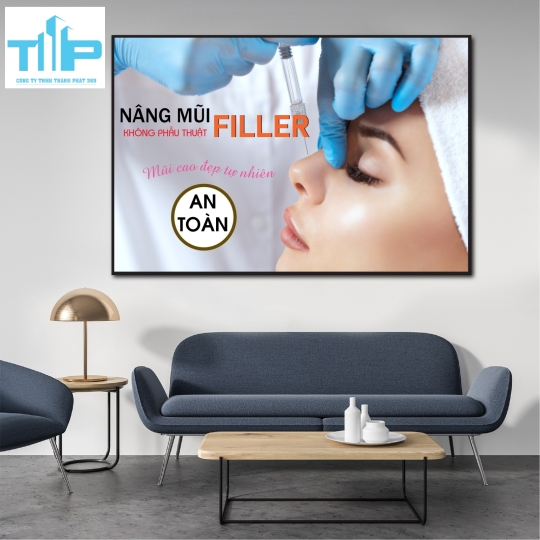 Khung tranh tráng gương - Nâng mũi không phẫu thuật