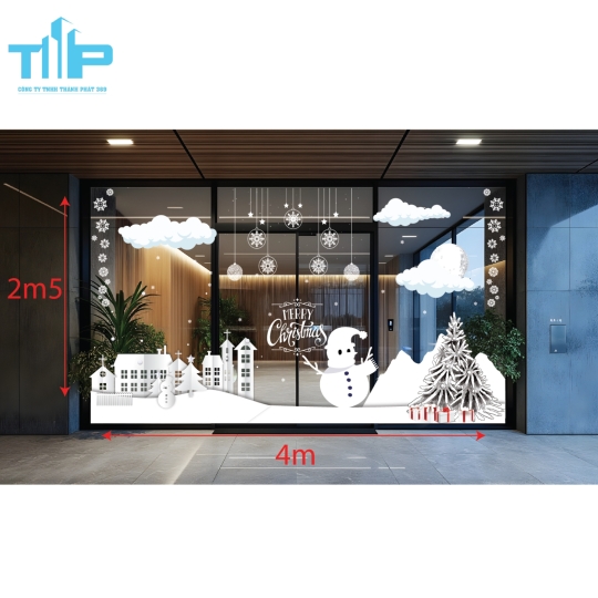 Tỏa Sáng Mùa Noel Với Decal Trang Trí Độc Nhất Tại Decor Thành Phát mẫu 41