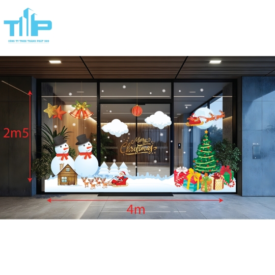 Decal Trang Trí Noel Cao Cấp – Chống Nước, Bền Màu mẫu 30