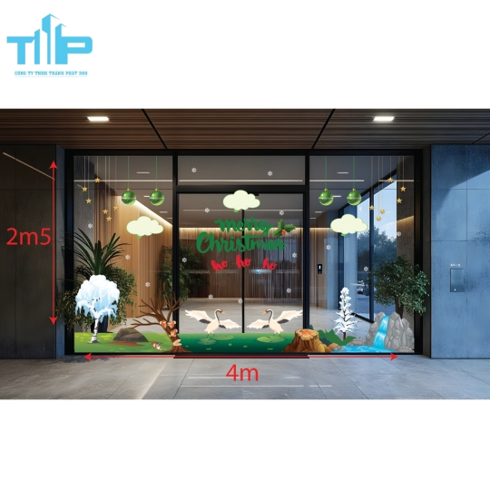 Sắc Màu Noel Cho Mọi Không Gian – Decal Giáng Sinh Chất Lượng Cao! mẫu 49