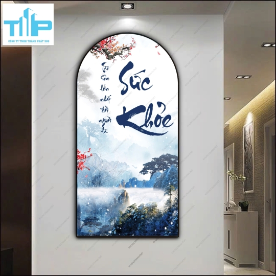 Tranh vòm trang trí spa, gội đầu dưỡng sinh