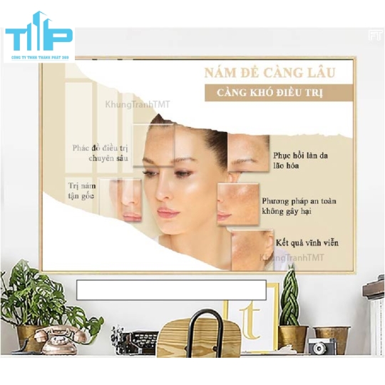 khung tranh trang trí spa đẹp 