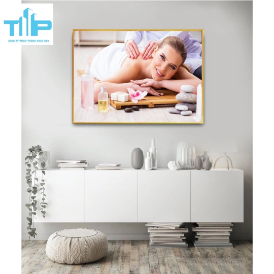 Khung tranh tráng gương- tranh trang trí cho spa, thẩm mỹ viện 4