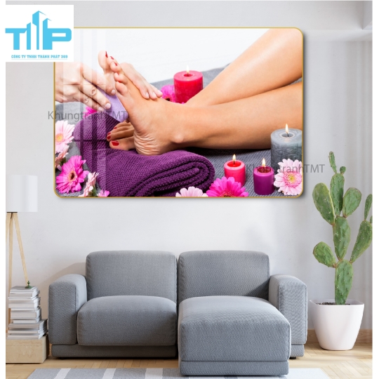 Khung tranh tráng gương - Spa massage trị liệu 