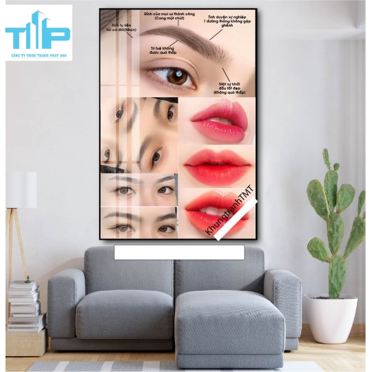 tranh tráng gương trang trí cho spa thẩm mỹ viện 