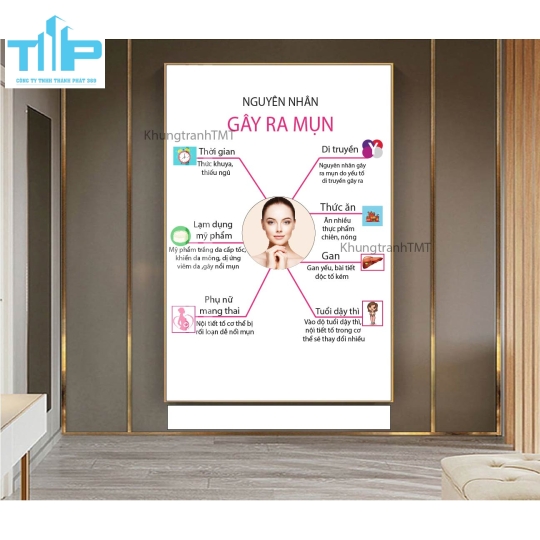 tranh dành cho spa,thẩm mỹ viện trang trí thẩm mỹ về chăm sóc da 
