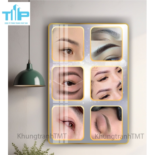 tranh tráng gương trang trí cho spa thẩm mỹ viện 
