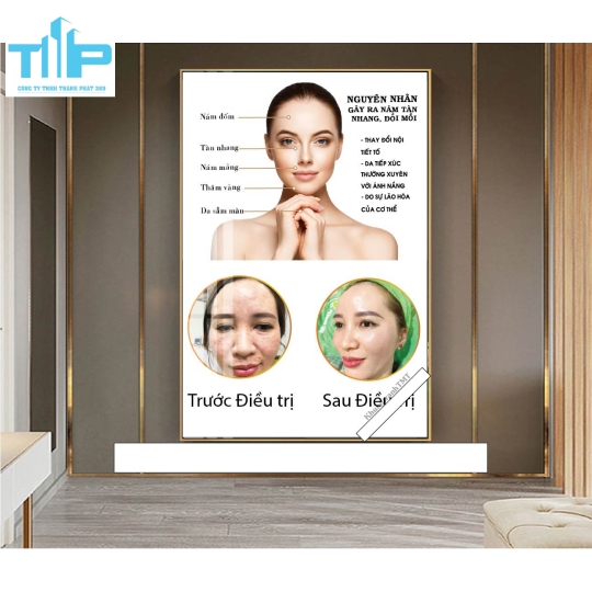 tranh thẩm mỹ trang trí cho spa thẩm mỹ viện về chăm sóc da