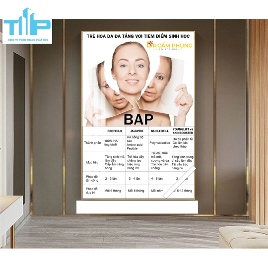 tranh thẩm mỹ trang trí cho spa thẩm mỹ viện về chăm sóc da
