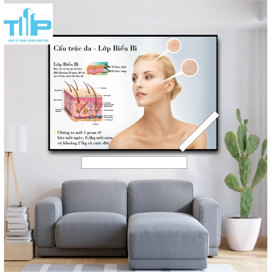 tranh thẩm mỹ trang trí cho spa thẩm mỹ viện về chăm sóc da