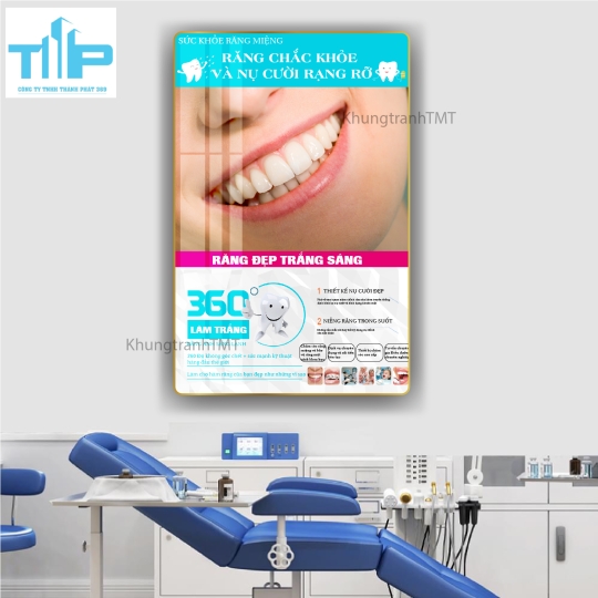 Tranh Tráng Gương Nha Khoa Hiện Đại – Nâng Tầm Không Gian Phòng Khám Chuyên Nghiệp