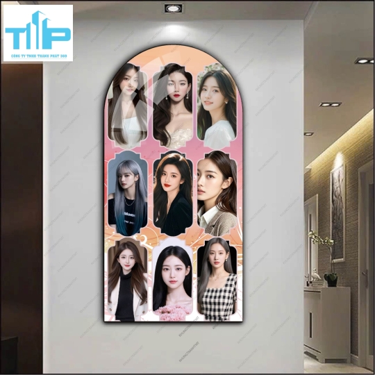 Mẫu tranh vòm tóc uốn nhuộm mới nhất 