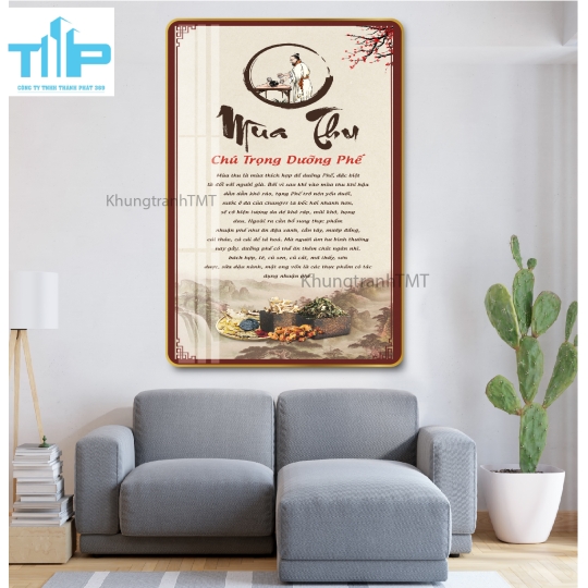 Khung tranh tráng gương trang trí spa 