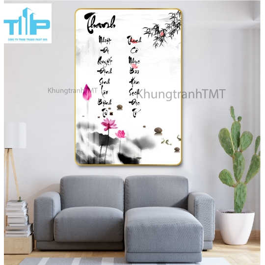 Khung tranh tráng gương - Nơi gửi an nhiên - Dưỡng sinh 