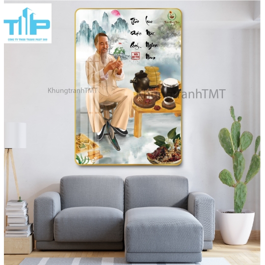 Khung tranh tráng gương - Nơi gửi an nhiên - Dưỡng sinh 