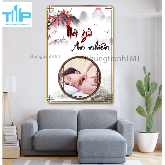 Khung tranh tráng gương - Nơi gửi an nhiên - Dưỡng sinh 