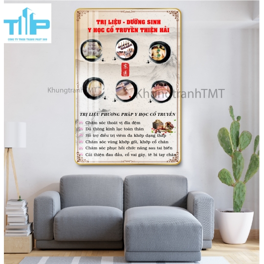 Khung tranh tráng gương - Nơi gửi an nhiên - Dưỡng sinh 