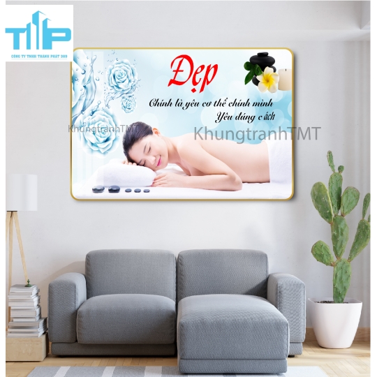 Tranh tráng gương cho dưỡng sinh, massage trị liệu