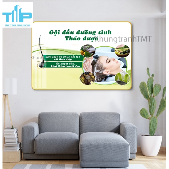 Khung tranh tráng gương - Chăm sóc sức khỏe bằng dưỡng sinh đông y - y học cổ truyền 