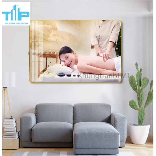 Khung tranh tráng gương - Chăm sóc sức khỏe bằng dưỡng sinh đông y - y học cổ truyền 