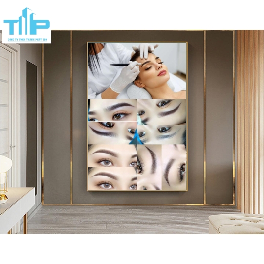 tranh trang trí phun xăm cho spa thẩm mỹ viện