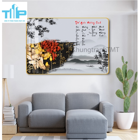 Khung tranh tráng gương - Thế giới dưỡng sinh - vật lý trị liệu - đả thông kinh lạc