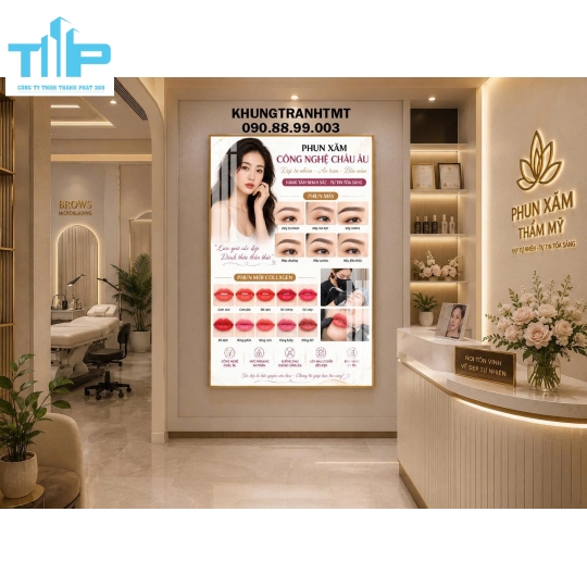 Tranh tráng gương - Phun xăm thẩm mỹ công nghệ hiện đại cho vẻ đẹp tự nhiên