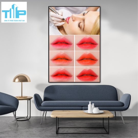 tranh phun xăm dành cho spa,nail, thẩm mỹ viện