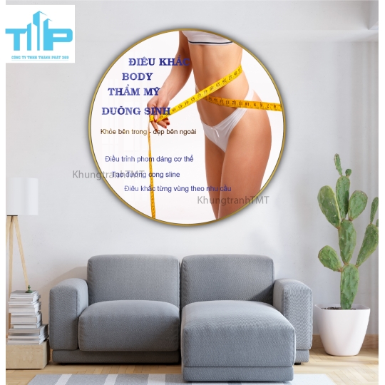 khung tranh tráng gương trang trí cho spa thẩm mỹ viện về cấc vấn đề da